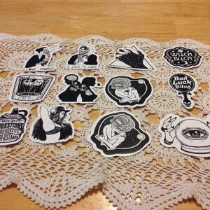Goth stickers for crafts, scrapbooking, laptop, locker, etc.